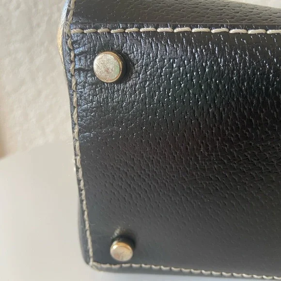 Kate Spade New York Black Leather Double Zip Tote - Picture 4 of 9
